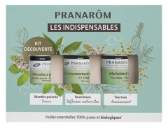 Pranar&ocirc;m D&eacute;couverte Kit V&auml;ltt&auml;m&auml;tt&ouml;m&auml;t Eteeriset &Ouml;ljyt Luomu 3 x 5 ml