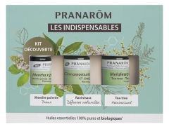 Pranarôm Kit Découverte Les Indispensables Huiles Essentielles Bio 3 x 5 ml
