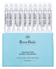 RoseBaie Prevención de la Pérdida de Queratina x Aceite de Ricino 10 Ampollas