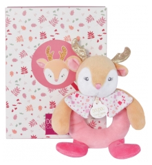 Doudou et Compagnie Eléa the Deer Rattle Cuddly Toy