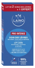 Laino Pro Intense Lippenpflege 3 x 4 g Packung, Davon 1 Geschenkt