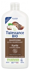 Natessance Ultra-Barojo&scaron;s &Scaron;ampūns ar Bioloģisko &Scaron;ē Sviestu un Augu Keratīnu 500 ml