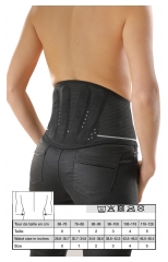 Gibaud Lombogib Unterwäsche Schwarzer Lendengürtel 26 cm