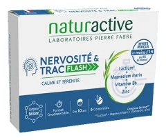 Naturactive Nervousness i Trac Flash 6 Tabletki Ulegające Rozpadowi w Jamie Ustnej