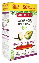 Superdiet Radis Noir - Artichaut Bio 20 Ampoules + 10 Ampoules Offertes