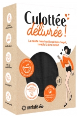 Nertalis Bio Menstruations-Slip Culott&eacute;e D&eacute;livr&eacute;e Farbe Schwarz 2er-Pack