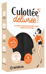 Nertalis Bio Menstruations-Slip Culottée Délivrée Farbe Schwarz