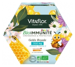 Vitaflor BioImmunity Organic Royal Jelly 700mg Junior 14 Single Doses