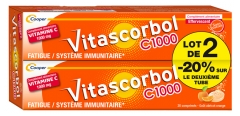 Vitascorbol C1000 Lot 2 x 20 Comprimés Effervescents Offre Spéciale