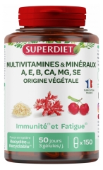 Superdiet Multivitaminai Mineralai 150 Kapsulių