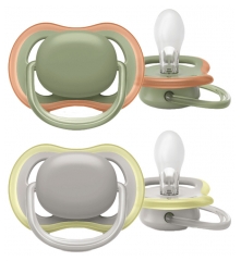 Avent Ultra Air 2 Silicon Orthodontic Soothers 6-18 Months