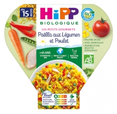 HiPP Les Petits Gourmets Paëlla z Warzywami i Kurczakiem od 15 Miesiąca Organic 250 g