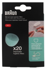 Braun Filtry do Ręcznego Aspiratora do Nosa 1 20 Filtrów