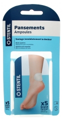 Stentil Blister Plasters - Large Size - x5 Units