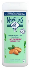 Le Petit Marseillais Crème de Douche &amp; Bain Extra Douce Lait d'Amande Douce Bio 650 ml