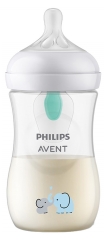 Avent Natural Response Baby Bottle with Pattern with AirFree Valve 260ml 1 Month and +