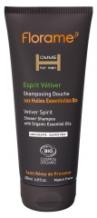 Florame Homme Shampoo Shower Vetiver Esprit Organic 200ml