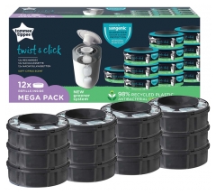 Tommee Tippee Twist & Click Diaper Bin Refill 12 Refills