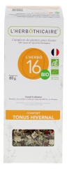 L'Herbôthicaire L'Herbô 16 Confort Tonus Hivernal Complexe de Plantes pour Tisane Bio 80 g