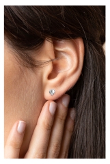 Orecchini A Cuore In Argento Sterling Con Zirconi Cubici – Borchie Ipoallergeniche Per Donne E Ragazze, Regalo Con Cristalli Scintillanti