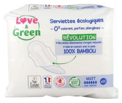Love & Green Love & Green Hipoalergiczne Ręczniki na noc 10 Ręczników