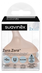 Suavinex Zero.Zero 2 Smoczki Przepływowe Specjalne dla Dzieci Karmionych Piersią od 0 Miesięcy Wzwyż