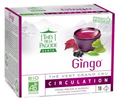 Thés de la Pagode Gingo Green Tea Grand Cru Circulation Organic 18 Sachets