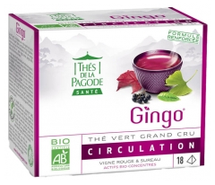 Thés de la Pagode Tè Verde Gingo Grand Cru Circulation Biologico 18 Bustine