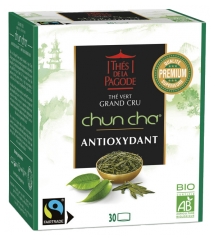 Thés de la Pagode Chun Cha Tè Verde Biologico Grand Cru Antiossidante 30 Bustine