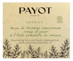 Payot Herbier Nourishing Face and Body Massage Bar With Rosemary Essential Oil Organic 50g