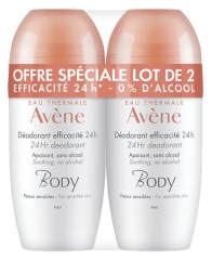 Avène Body Déodorant Efficacité 24H Lot de 2 x 50 ml