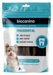 Biocanina Perros muy Pequeños Triodentales 15 Rebanadas de Vegetales
