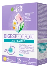 Santé Verte DigestConfort Antiacid 30 Tabletek Ulegających Rozpadowi w Jamie Ustnej