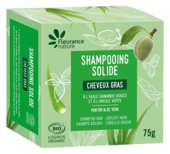 Fleurance Nature Luomu Kiinte&auml; Shampoopala Rasvoittuville Hiuksille 75 g