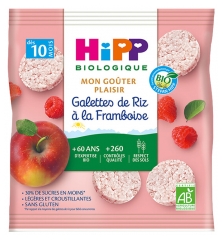 HiPP Mon Goûter Plaisir Malina Ciastka Ryżowe od 10 Miesiąca Ekologiczne 30 g