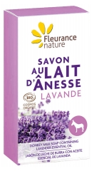 Fleurance Nature Sapone Biologico al Latte D'asina con Lavanda 100 g