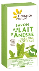 Fleurance Nature Săpun Lapte de Măgar Verbina Tropicală Bio 100 g