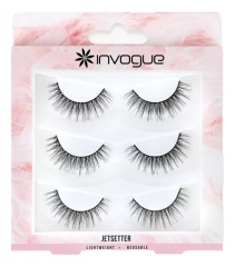 Invogue Dirbtinės Blakstienos Jetsetter 3 Poros