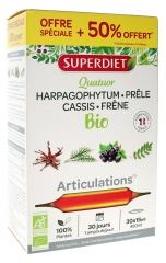 Superdiet Quatuor Articulations Bio 30 Ampoules dont 50% Offert