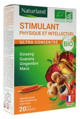 Naturland Organic Physical and Intellectual Stimulant 20 Phials of 10ml