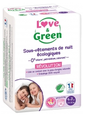 Love &amp; Green Sous-Vêtements de Nuit Écologiques 4-7 Ans (17-30 kg) 15 Unités