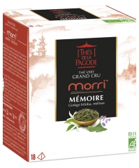 Thés de la Pagode Morri Green Tea Grand Cru Memory Organic 18 Sachets