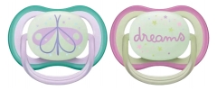 Avent Ultra Air Nighttime 2 Orthodontic Soothers 0-6 Months