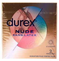 Durex Nude Sans Latex 2 Préservatifs