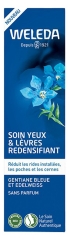 Weleda Soin Yeux &amp; Lèvres Redensifiant Gentiane Bleue et Edelweiss 10 ml