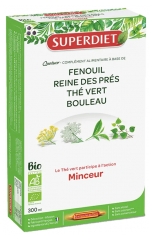 Superdiet Quatuor Thé Vert Minceur Bio 20 Ampoules