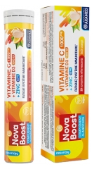 Nova Boost Vitamine C 1000 mg + Vitamine D3 1000 UI + Zinc 10 mg 20 Comprimés Effervescents