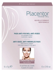 Placentor Végétal Anti-Pouch Anti-Wrinkle Pads 6 x 3g