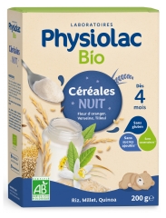 Physiolac Bio Céréales Nuit Dès 4 Mois 200 g
