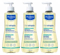 Mustela Stelatopia Huile Lavante Lot de 3 x 500 ml